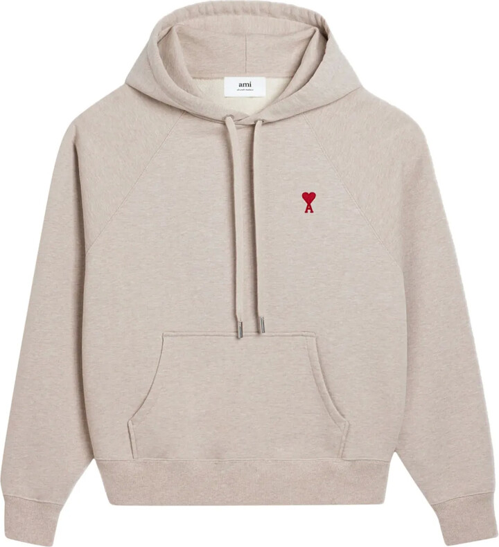 AMI Paris Boxy fit logo sweatshirt hoodie - ShopStyle