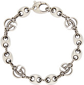 Thumbnail for your product : Gucci Silver Double G Marina Bracelet