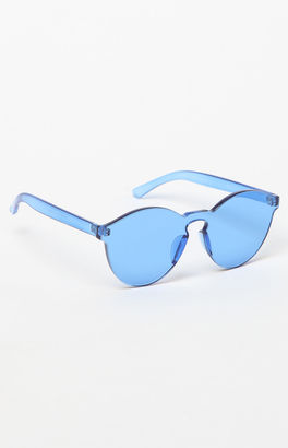 PacSun All Clear Blue Round Sunglasses