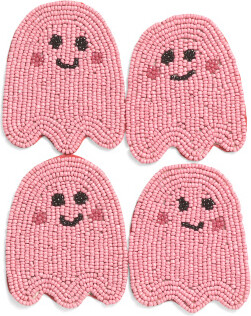 TJMAXX 4Pk Ghosts Beaded Coasters