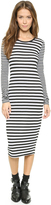 Thumbnail for your product : Three Dots Long Sleeve Crew Neck Dress