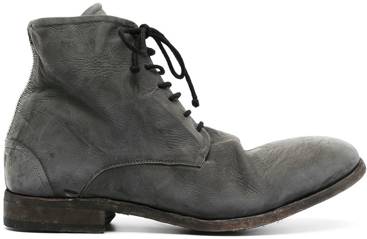 Mens Grey Leather Boots | Shop the world's largest collection of fashion |  ShopStyle UK