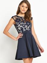 Thumbnail for your product : Lipsy 2-in-1 Lace Skater Dress