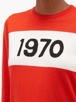 Thumbnail for your product : Bella Freud 1970-intarsia Wool Sweater - Red