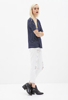 Thumbnail for your product : Forever 21 Boxy Striped Tee
