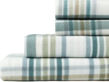 Highline Bedding Co. Khaki Plaid Sheet Set