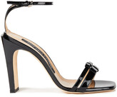 Thumbnail for your product : Sergio Rossi Bow-embellished Patent-leather Sandals