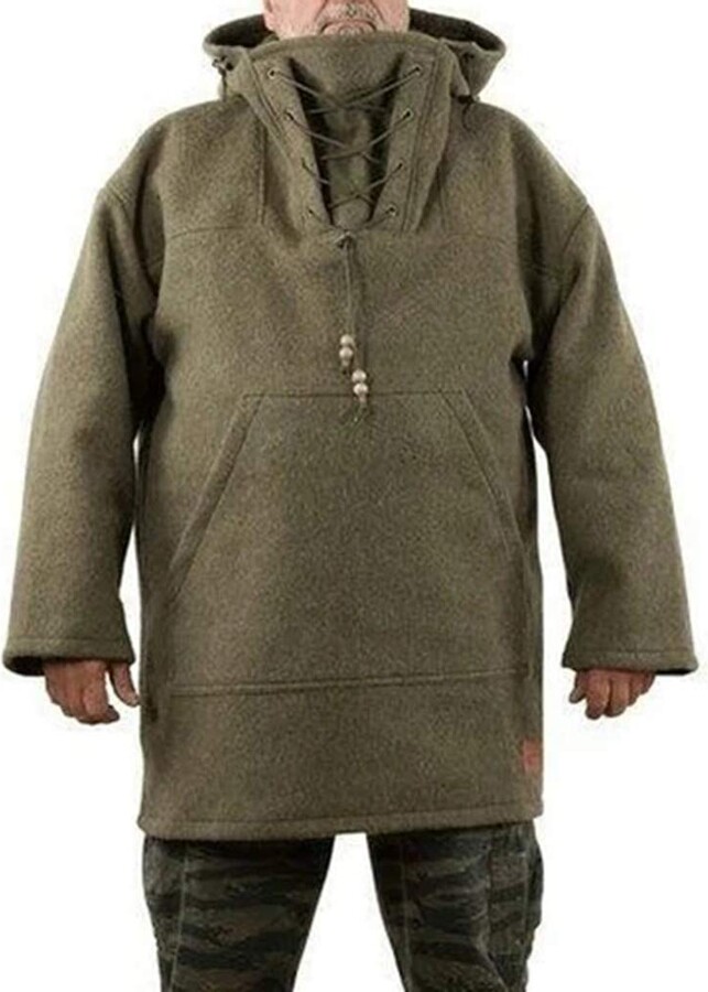 mens wool anorak