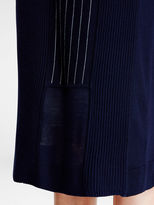 Thumbnail for your product : DKNY Pieced Pinstripe Midi Dress