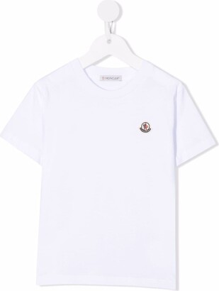 Moncler Enfant logo-patch T-shirt