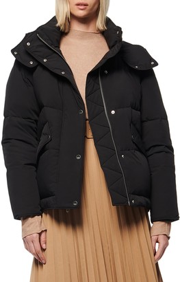 Andrew Marc Hooded Down Puffer Jacket