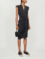 Thumbnail for your product : Veronica Beard Ruched stretch-cotton midi dress
