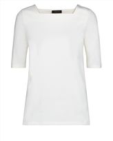 Thumbnail for your product : Jaeger Cotton-Blend Side Panelled Top