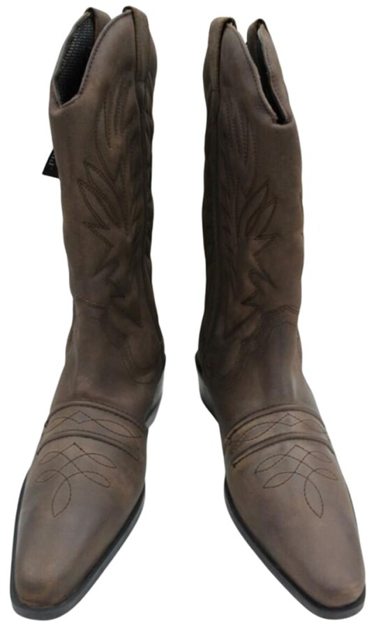 BeyondVision Texas Blüten in Cowboy-Stiefel bestickt Eisen Nähen Patches 6.9 * 9 x9 grau weiß schwarz grün rot