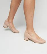 Thumbnail for your product : New Look Suedette Low Block Heel Courts