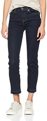 7 For All Mankind International SAGL Women's Mid Rise Roxanne Crop Unrolled Slim Jeans,W32/L28 (Manufacturer Size: 32)