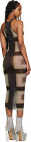 Thumbnail for your product : Rick Owens Black & Taupe Tank Maxi Dress