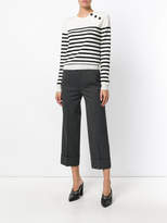 Thumbnail for your product : Pt01 cropped turn up trousers