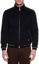 Thumbnail for your product : Stefano Ricci Zip-Up Cashmere Bomber Jacket, Navy