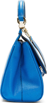 Thumbnail for your product : Dolce & Gabbana Royal Blue Leather Miss Sicily Small Shoulder Bag