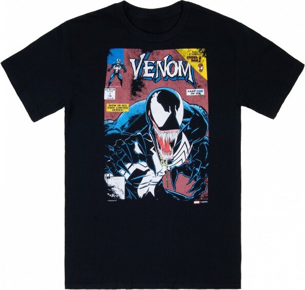 Venom MensVenomLethalProtectorComicCoverT-Shirt-2XLarge