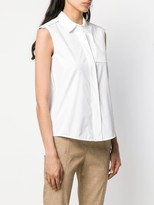 Thumbnail for your product : Lorena Antoniazzi Sleeveless Fitted Blouse