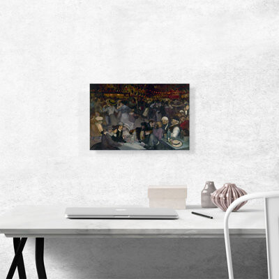 ARTCANVAS Le Bal Du 14 Juillet 1889 by Theophile Steinlen - Wrapped Canvas Painting Print