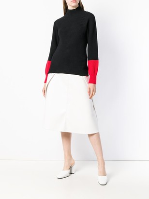 Eudon Choi Colourblock Turtleneck Sweater