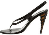 Thumbnail for your product : Alexander McQueen Snakeskin Sandals