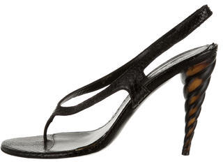 Alexander McQueen Snakeskin Sandals