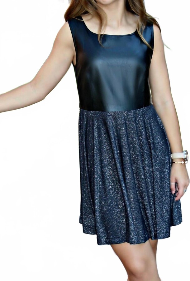 MinkPink Sparkly Dress In Black