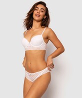 Thumbnail for your product : Bras N Things Dotty Brazilian Knicker - White