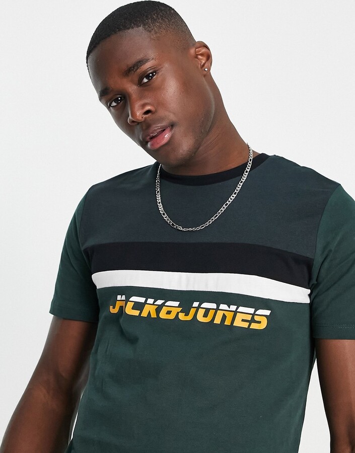 Jack and Jones Green Men's T-shirts | ShopStyle