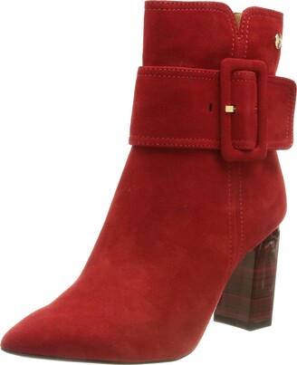 Red Suede Ankle Boots | Shop the world's largest collection of fashion |  ShopStyle UK