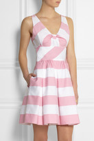 Thumbnail for your product : Moschino Cheap & Chic Moschino Cheap and Chic Striped cotton-blend dress