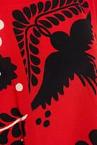 Thumbnail for your product : RED Valentino Printed Silk Crepe De Chine Mini Dress