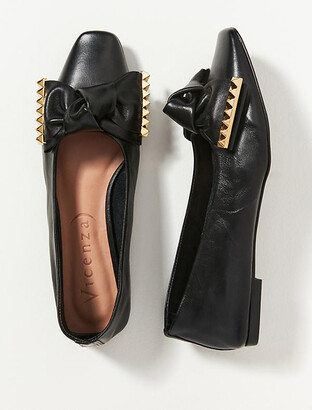 Anthropologie- Vicenza Patent Bow Flats | Bow flats, Pointed toe flats, Flats