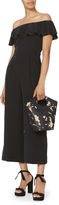 Thumbnail for your product : L'Agence Nicolle Off-The-Shoulder Jumpsuit Black 2
