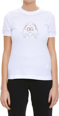 Dolce & Gabbana Openwork Embroidery Jersey T-Shirt