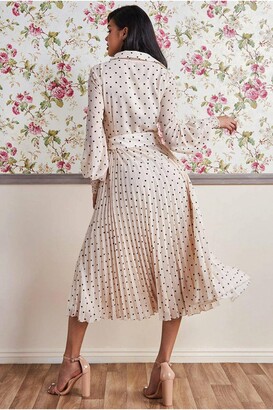 【日本入手困難】Polka-dot silk chiffon shirt dress Black Polka-dot silk chiffon shirt dress | PRADA