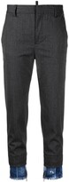 Thumbnail for your product : DSQUARED2 Denim-Cuffs Wool Trousers