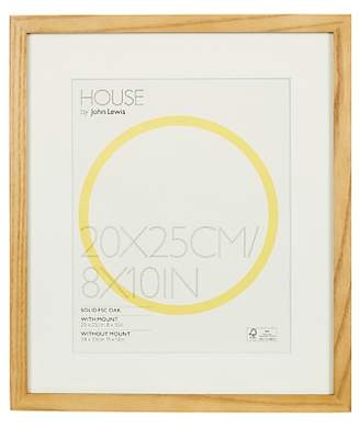 House by John Lewis Wood Photo Frame & Mount, 8 x 10 (20 x 25cm), FSC-Certified (Oak)
