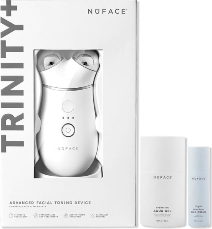 NuFace TRINITY+ Smart Microcurrent Facial Toning Starter Kit