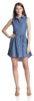 Thumbnail for your product : Levi's Women's Sleeveless Button-Front Belted Dress