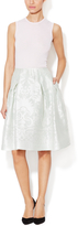 Thumbnail for your product : Carolina Herrera Floral Silk Devor Party Skirt