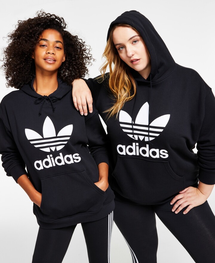 adidas Women's Adicolor Trefoil Sweatshirt Hoodie, Xs-4X - ShopStyle