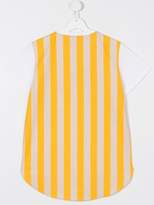Thumbnail for your product : Fendi Kids TEEN printed striped back T-shirt