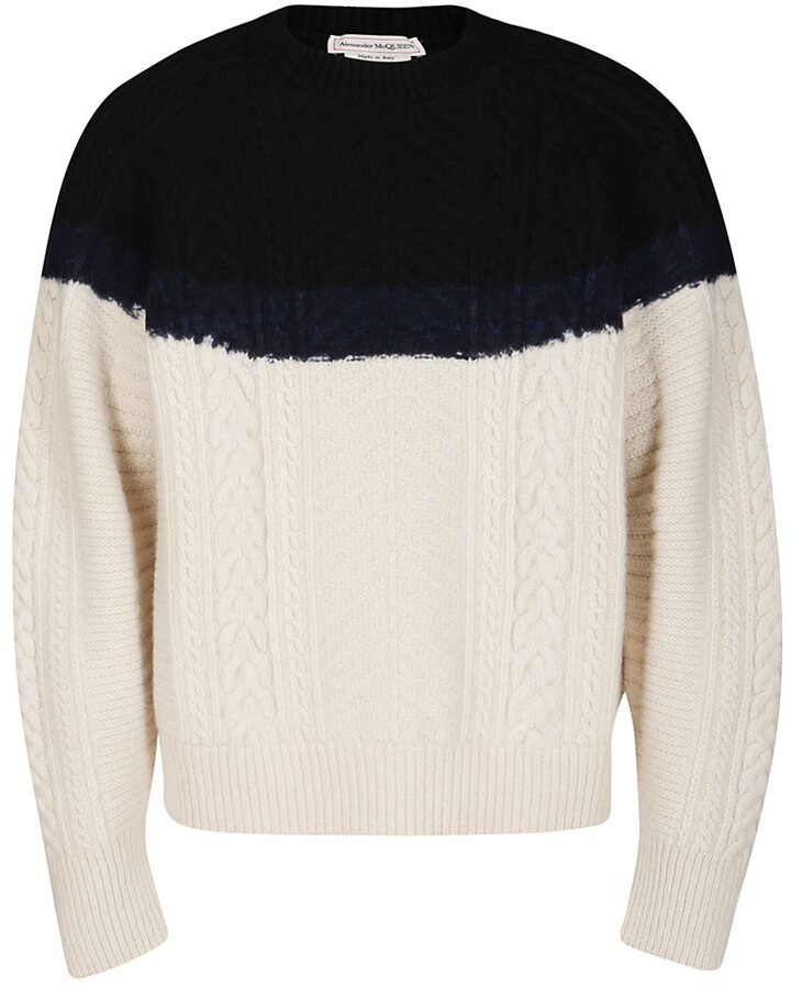 two tone sweater mens