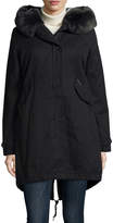Thumbnail for your product : Woolrich Literary Fur-Trim Cotton Parka Coat