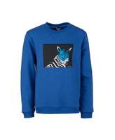 Thumbnail for your product : Paul Smith Shady Zebra Print Sweat Colour: MID BLUE, Size: Age 8